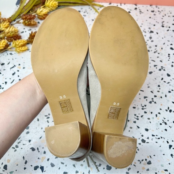 Jeffrey Campbell x Anthropologie Cors Suede Taupe Lace Up Ankle Booties Sz 9.5 - Picture 10 of 12